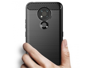 Nokia 3.4 Carbon Gummi Hülle TPU Case blau