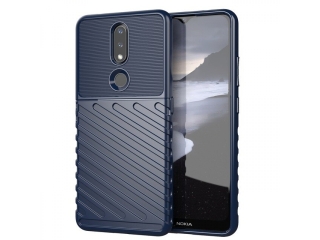 Nokia 2.4 SpaceCase Stripes Impact-Resistant Hülle blau