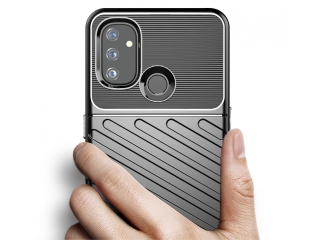 OnePlus Nord N100 SpaceCase Stripes Impact-Resistant Hülle blau