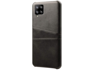 CardCaddy Samsung Galaxy A42 5G Leder Backcase mit Kartenfächern schwarz