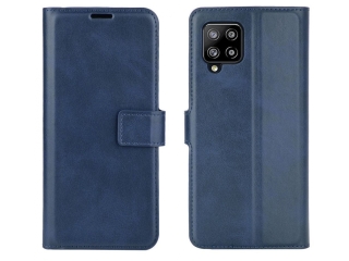Samsung Galaxy A42 5G Hülle Portemonnaie Ledertasche dunkelblau