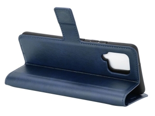 Samsung Galaxy A42 5G Hülle Portemonnaie Ledertasche dunkelblau