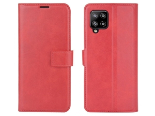 Samsung Galaxy A42 5G Hülle Portemonnaie Ledertasche rot