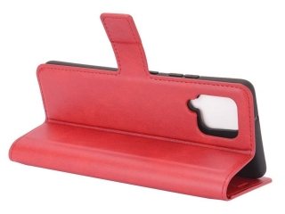 Samsung Galaxy A42 5G Hülle Portemonnaie Ledertasche rot
