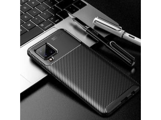 Samsung Galaxy A42 5G Carbon Design Hülle TPU Case flexibel schwarz