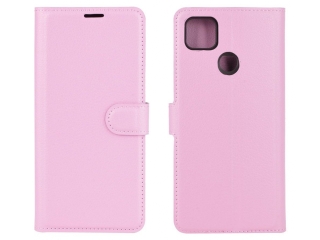 Xiaomi Redmi 9C Lederhülle Portemonnaie Karten Etui rosa
