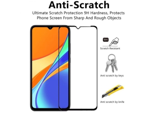 Xiaomi Redmi 9C 100% Vollbild Panzerglas Schutzfolie 2.5D 9H