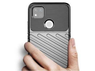 Xiaomi Redmi 9C SpaceCase Stripes Impact-Resistant Hülle schwarz