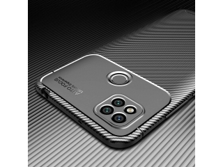 Xiaomi Redmi 9C Carbon Design Hülle TPU Case flexibel schwarz