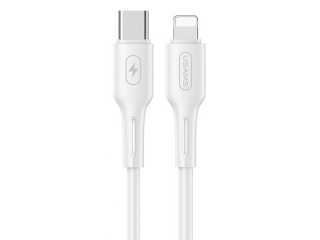 USAMS USB-C iPhone PD Lightning Ladekabel High-Performance weiss