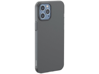 Baseus iPhone 12 Pro Hülle Thin Clear Case gummiert schwarz matt