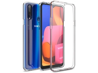 Samsung Galaxy A20s Touch Case 360 Grad Rundumschutz transparent