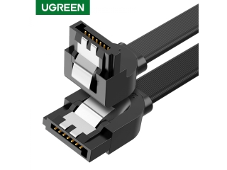 UGREEN SATA 3.0 Kabel 0.5m abgewinkelt 90-Grad - schwarz