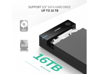 UGREEN USB 3.0 SATA Harddisk Case für 3.5" Festplatten und SSD