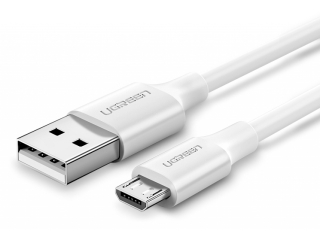 UGREEN Kurzes Micro USB Lade Kabel und USB Datenkabel 0.5m weiss