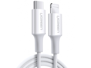 UGREEN Lightning USB-C Kabel PD Fast Charging MFi 1.5 Meter weiss