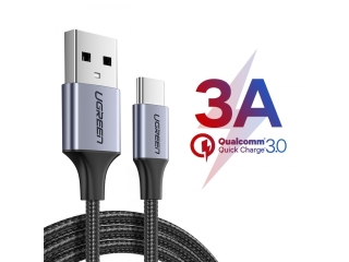 UGREEN USB-C Ladekabel QC3.0 Fast Charging 1.5 Meter Nylon schwarz