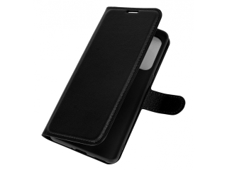 Oppo Find X3 Lite Lederhülle Portemonnaie Karten Etui schwarz