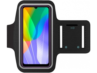 Huawei Y6p Fitness Jogging Sport Armband mit Schlüsselfach