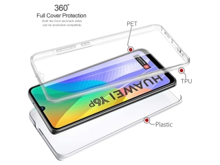 Huawei Y6p Touch Case 360 Grad Rundumschutz transparent