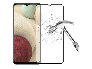 Samsung Galaxy A12 100% Vollbild Panzerglas Schutzfolie 2.5D 9H