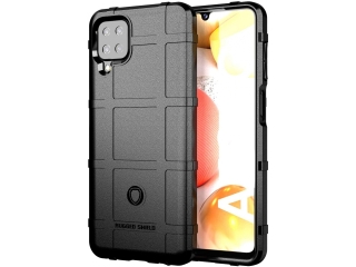 Samsung Galaxy A12 Rugged Shield Anti-Shock Case schwarz