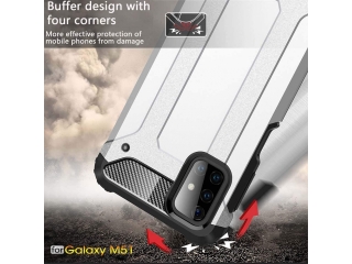 AdventureCase Samsung Galaxy M51 Outdoor Sport Business Hülle silber