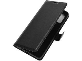 Samsung Galaxy M51 Lederhülle Portemonnaie Karten Etui schwarz