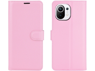 Xiaomi Mi 11 Lederhülle Portemonnaie Karten Etui rosa