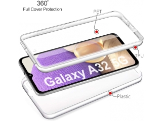 Samsung Galaxy A32 5G Touch Case 360 Grad Rundumschutz transparent