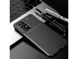 Samsung Galaxy A52 Carbon Design Hülle TPU Case flexibel schwarz