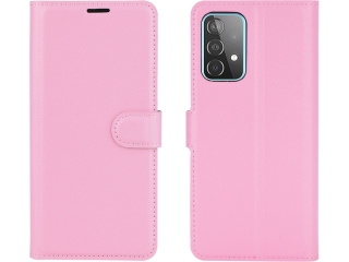 Samsung Galaxy A52 Lederhülle Portemonnaie Karten Etui rosa