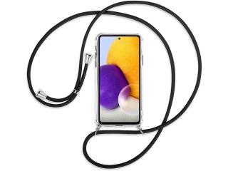 Samsung Galaxy A72 Handykette Necklace Hülle Gummi transparent