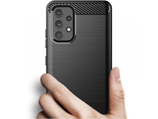 Samsung Galaxy A32 4G Carbon Gummi Hülle TPU Case schwarz
