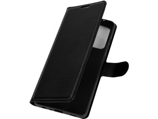 Samsung Galaxy A72 Lederhülle Portemonnaie Karten Etui schwarz