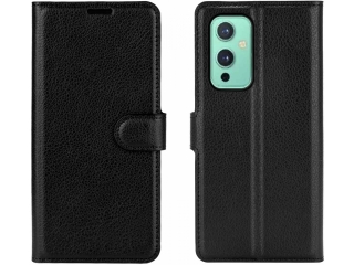 OnePlus 9 Lederhülle Portemonnaie Karten Etui schwarz
