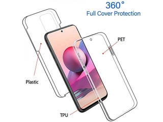 Xiaomi Redmi Note 10 Pro Touch Case 360 Grad Rundumschutz transparent