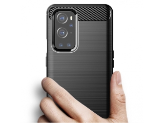 OnePlus 9 Pro Carbon Gummi Hülle TPU Case schwarz
