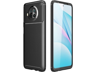 Xiaomi Mi 10T Lite Carbon Design Hülle TPU Case flexibel schwarz