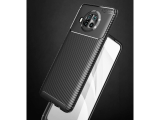 Xiaomi Mi 10T Lite Carbon Design Hülle TPU Case flexibel schwarz