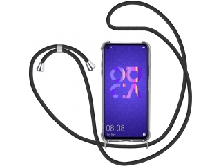 Huawei Nova 5T Handykette Necklace Hülle Gummi transparent