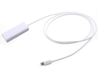 Lightning Ethernet RJ45 Netzwerkkabel Adapter Apple iPhone iPad - 1m