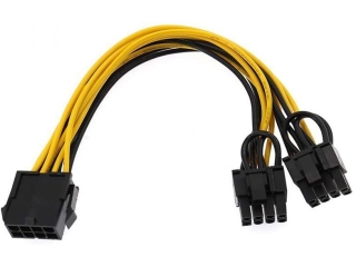 Grafikkarten Power Kabel - 8pin auf 2x 8pin Stromversorgungskabel 20cm
