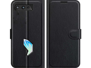 Asus ROG Phone 5 Lederhülle Portemonnaie Karten Etui schwarz