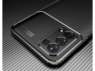 Oppo A54 5G Carbon Design Hülle TPU Case flexibel schwarz