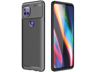 Motorola Moto G 5G Carbon Design Hülle TPU Case flexibel schwarz