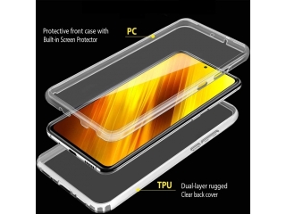 Xiaomi Poco X3 Pro Touch Case 360 Grad Rundumschutz transparent