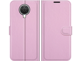 Nokia G20 Lederhülle Portemonnaie Karten Etui rosa