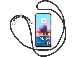 Xiaomi Redmi Note 10 4G Handykette Necklace Hülle Gummi transparent