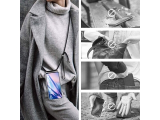 Xiaomi Redmi Note 10 4G Handykette Necklace Hülle Gummi transparent